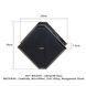 Сумка для секс-игрушек LOCKINK Mysterious Square Kink Bag, черная, набор для бондажа в комплекте