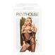 Бодістокінг з контрастним візерунком Penthouse - Under Arrest Black S/L, Чорний