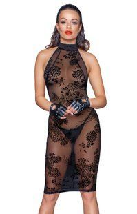 Платье Noir Handmade F240 Midi tulle dress with velvet straps, 3XL