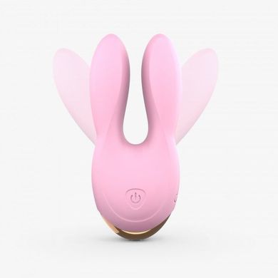 Вібратор-кролик Love To Love Hear Me Rose з двома моторчиками і різнобарвною LED-підсвіткою