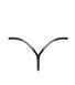 Трусики Noir Handmade P014 Dominae PVC panty with silver clasp XS