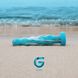 Скляний дилдо Gildo Ocean Flow, великі намистини, силіконова основа