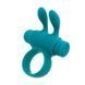 Ерекційне віброкільце S Pleasures Premium Rabbit Ring бірюзове, зі знімною віброкулею та вушками
