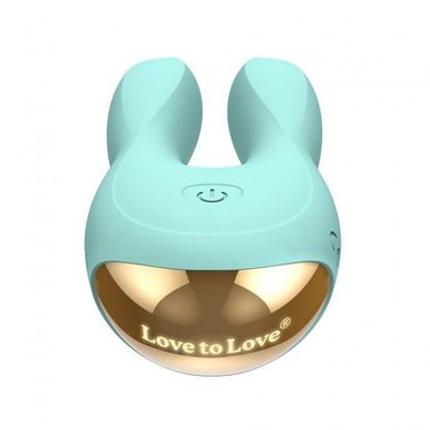 Вібратор-кролик Love To Love Hear Me Menthe з двома моторчиками і різнобарвною LED-підсвіткою