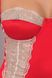 Сорочка приталена з чашечками LORAINE CHEMISE red XXL/XXXL - Passion Exclusive, трусики, S/M, Червоний