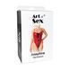 Сексуальное лакированное боди Art of Sex - Josephine красное S