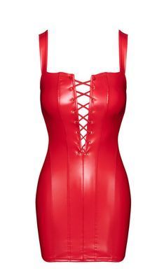 Платье Noir Handmade F364 Bombshell Lace-Up Mini Dress Red S