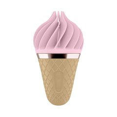 Морозиво-спінатор Satisfyer Lay-On - Sweet Treat Pink/Brown, 10 режимів роботи, водонепроникний
