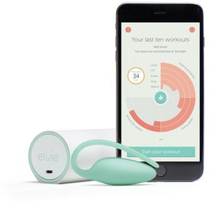 Преміумтренажер Кегеля Elvie Exercise Tracker, індукційна зарядка, PRO-додаток, без вібрації, Салатовий