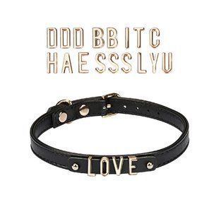 Чокер Liebe Seele DIY Choker with 21 Removable Letters, съемные буквы, 21 буква в комплекте