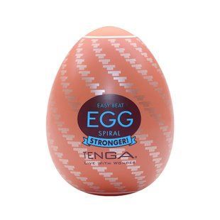 Мастурбатор-яйцо Tenga Egg Spiral, плотный TPE, пробник лубриканта 5 мл