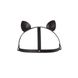 Маска кішечки Bijoux Indiscrets MAZE - Cat Ears Headpiece Black, екошкіра, Чорний