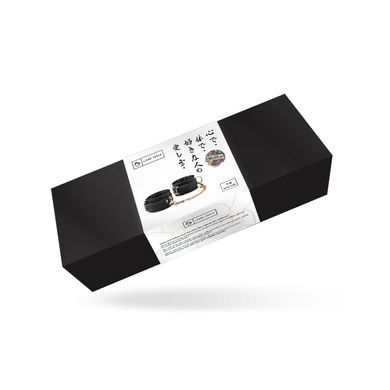 Наручники з ланцюжком Liebe Seele Black Organosilicon Wrist Cuff, екошкіра