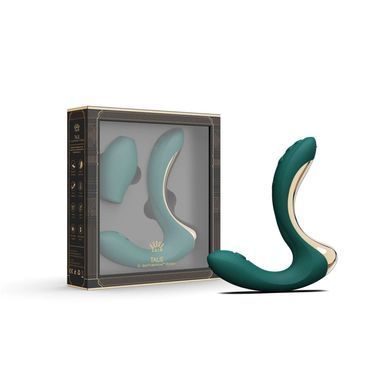 Вібратор-пульсатор з вакуумною насадкою Zalo &ndash; Talis G-Spot PulseWave Vibrator Turquoise Green