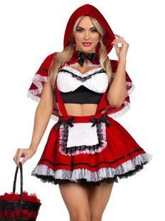 Костюм Красной Шапочки Leg Avenue Flirty Miss Red Top and Skirt M