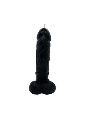 Свічка у вигляді члена Чистий Кайф Black size L, для збуджувальної атмосфери
