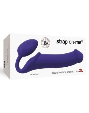 Безремінний страпон Strap-On-Me Violet XL, повністю регульований, діаметр 4,5 см, Фіолетовий