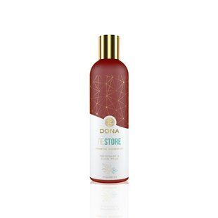 Натуральна масажна олія DONA Restore &ndash; Peppermint & Eucalyptus (120 мл) з ефірними оліями