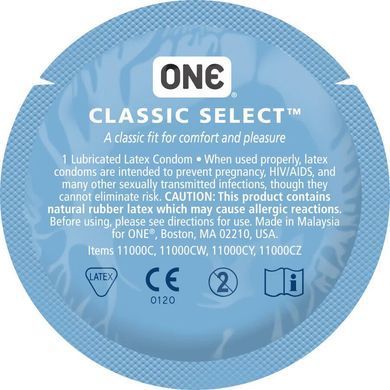 Набор презервативов ONE Classic Select MSM Collection, 100 шт, гладкие, со смазкой, упаковка-тубус