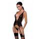 Полупрозрачный корсет Passion Exclusive MIRAJANE CORSET L/XL, black, L/XL