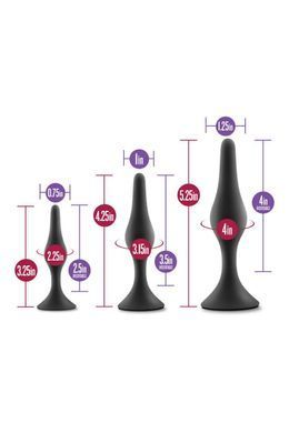 Набор анальных пробок Blush Luxe Beginner Plug Kit Black