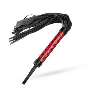 Плеть-флогер Whipped - Beat It Flogger - Red, экокожа, Красный/черный