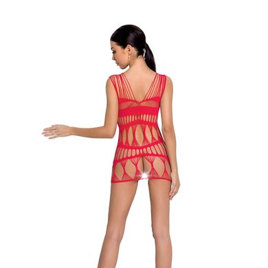 Бодістокінг-сукня Passion BS089 red, міні, плетіння у вигляді павутини