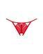 Трусики с доступом Obsessive Ingridia crotchless thong M/L, красные