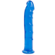 Фалоімітатор Doc Johnson Jelly Jewels Dong & Suction Cup Blue, діаметр 3,6 см, антибактеріальний ПВХ, Синій, Синій