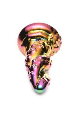 Фэнтезийный стеклянный фаллоимитатор Creature Cocks Enchanting Rainbow Glass Dildo, 16 см