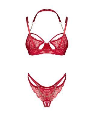 Комплект Obsessive Matildea 2-pcs crotchless set S/M