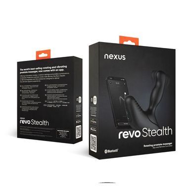 Смарт-масажер простати Nexus Revo Stealth with APP, вібрація+ротація, пульт ДУ, до 10 годин роботи