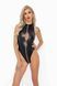 Боди с мокрым эффектом Noir Handmade F294 Powerwetlook bodysuit with front zipper, XXL