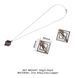 Затискачі для сосків з легкою підвіскою LOCKINK Adjustable Nipple Clamps with Light Pendant, сріблясті