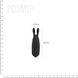 Віброкуля Adrien Lastic Pocket Vibe Rabbit Black зі стимулювальними вушками, Чорний, Чорний