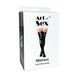Лакированные чулки со шнуровкой Art of Sex - Mistress, красные, размер L