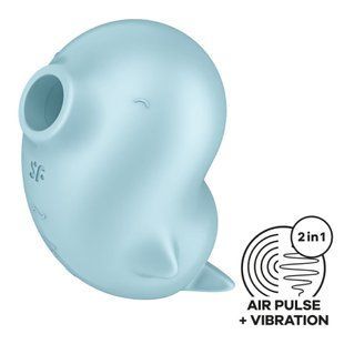 Вакуумный клиторальный стимулятор с вибрацией Satisfyer Sassy Seal, 2 независимых мотора
