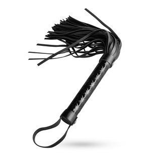 Плеть-флогер Whipped - Beat It Flogger - Black, экокожа, Черный