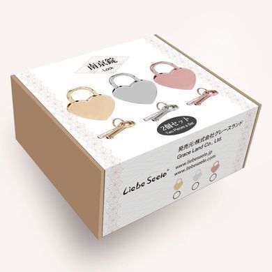 Замочек-сердечко Liebe Seele Heart Shape Padlock Gold (2 шт), универсальный
