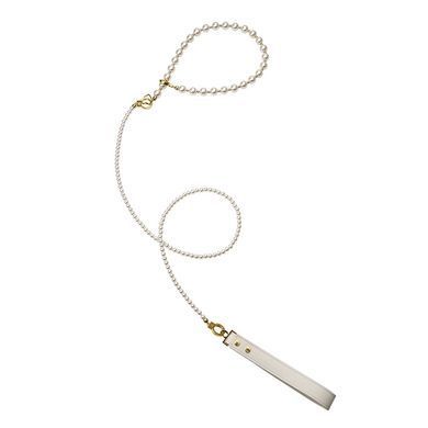 Жемчужный набор для фиксации LOCKINK Pearl Bondage & Restraint Set, наручники, поножи, поводок
