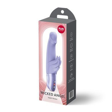 Вибратор-кролик Fun Factory Wicked Angel Purple, 10 режимов, работает от батареек