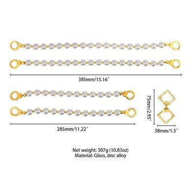 Жемчужный набор для фиксации LOCKINK Pearl Bondage & Restraint Set, наручники, поножи, поводок