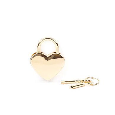 Замочек-сердечко Liebe Seele Heart Shape Padlock Gold (2 шт), универсальный