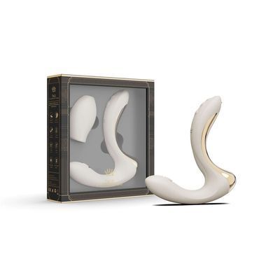 Вібратор-пульсатор з вакуумною насадкою Zalo &ndash; Talis G-Spot PulseWave Vibrator Ivory White
