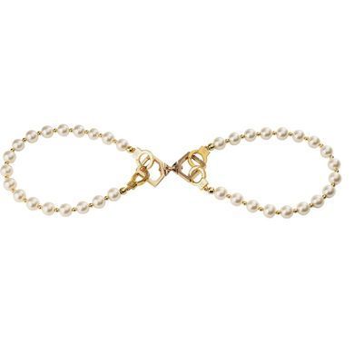 Жемчужный набор для фиксации LOCKINK Pearl Bondage & Restraint Set, наручники, поножи, поводок