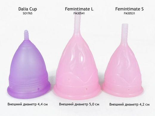 Менструальна чаша Femintimate Eve Cup розмір S, діаметр 3,2см, Рожевий