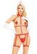 Костюм медсестры Leg Avenue 2PC Vegan Leather Nurse Harness Teddy and Headband Red L, шапочка