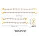 Жемчужный набор для фиксации LOCKINK Pearl Bondage & Restraint Set, наручники, поножи, поводок
