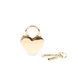 Замочек-сердечко Liebe Seele Heart Shape Padlock Gold (2 шт), универсальный