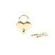 Замочек-сердечко Liebe Seele Heart Shape Padlock Gold (2 шт), универсальный